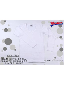 CAMISETA DAMA MANGA LARGA TERMICA TALLE 5 Y 6