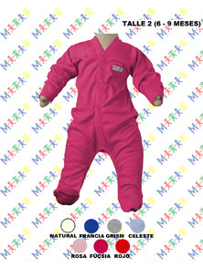 ENTERITO M/L INTERLOCK COLOR TALLE 6-9 MESES