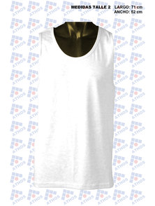 MUSCULOSA ADULTO ALGODON BLANCA TALLE 2