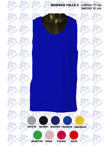 MUSCULOSA ADULTO COLOR ALGODON TALLE 5