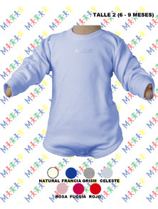 BODY BEBE M/L INTERLOCK COLOR TALLE 6-9 M