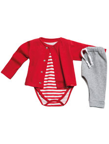 SET BEBE SAQUITO-BODY M/C-BABUCHA LARGO