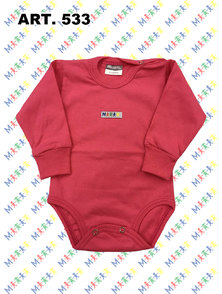 BODY BEBE M/L ALGODON COLOR T. 24 A 36 MESES