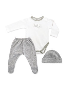 CONJ. BEBE BODY M/L-RANITA-GORRO TALLE 0 AL 3