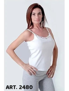 CAMISETA SOLERITA RIBB BLANCO TALLE 42 AL 50
