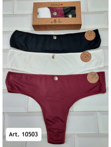 PACK X 3 CULOTE LESS MICROFIBRA CON DIJE