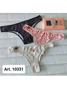 PACK X 3 VEDETINA ESTAMPADA