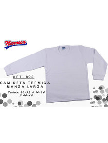 CAMISETA HOMBRE MANGA LARGA TERMICA TALLE 40