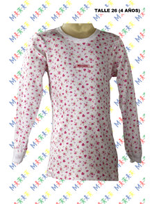 CAMISETA NIÑO MANGA LARGA INTERLOCK. TALLE 26