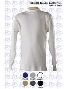 MEDIA POLERA ADULTO ALGODON COLOR TALLE 6