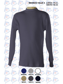 MEDIA POLERA ADULTO ALGODON COLOR TALLE 4