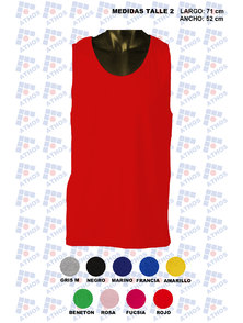 MUSCULOSA ADULTO COLOR ALGODON TALLE 2