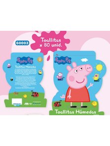 TOALLAS HUMEDAS X 80 UN PEPPA PIG