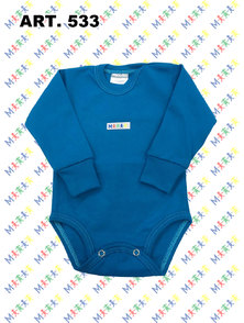 BODY BEBE M/L ALGODON COLOR T. 3 A 6 MESES