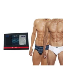 PACK SLIP X3 HOMBRE LISO-RAYADO EN CAJA TALLE 3