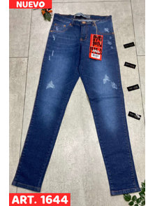 PANTALON DAMA JEAN CHUPIN AZUL