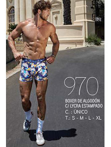 BOXER HOMBRE ESTAMPADO TALLES S AL XL