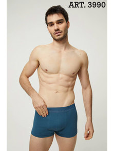 BOXER HOMBRE PIERNA CORTA LISO - M AL XXL