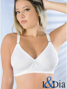 CORPIÑO DAMA S/ARCO TUL Y TRICOT PREMOLD. T 90-110